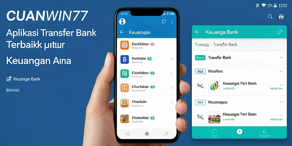 Antarmuka CUANWIN77 yang sederhana dan intuitif untuk Transfer Bank.