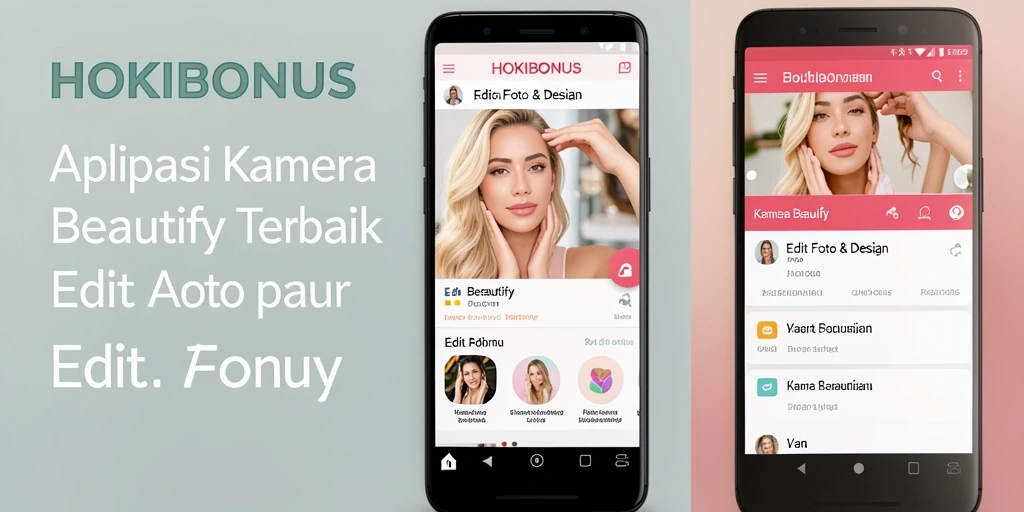Tampilan antarmuka HOKIBONUS untuk edit foto yang menarik.