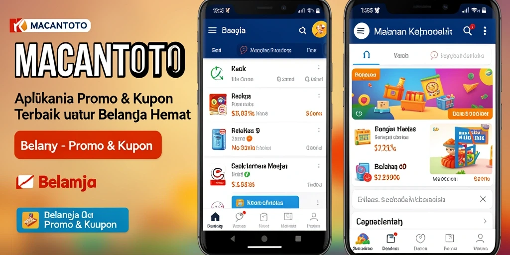 Antarmuka pengguna aplikasi MACANTOTO yang menarik dan mudah digunakan.
