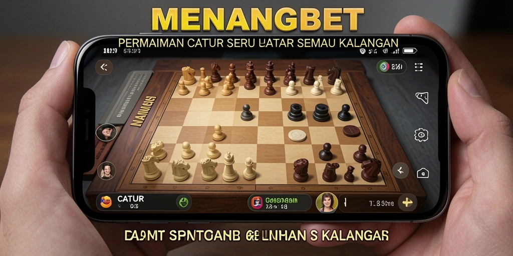 Antarmuka permainan Catur yang menarik dan mudah dinavigasi.