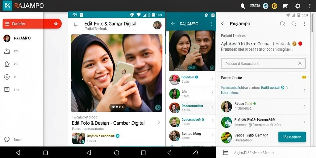 Tampilan antarmuka RAJAMPO yang sederhana dan canggih.