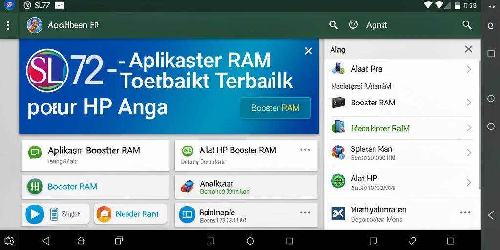 Antarmuka sederhana dan intuitif dari SL72 yang memudahkan pembersihan RAM.